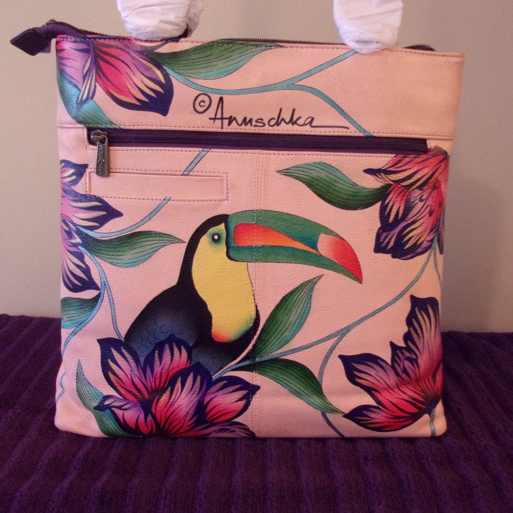 Anushka Triple Comp Tote/Shoulder Bag NWT - Picture 8 of 16